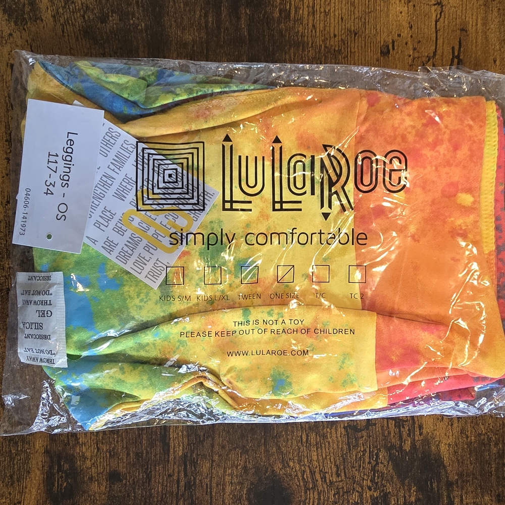 LuLaRoe Multicolor Tie-Dye Leggings